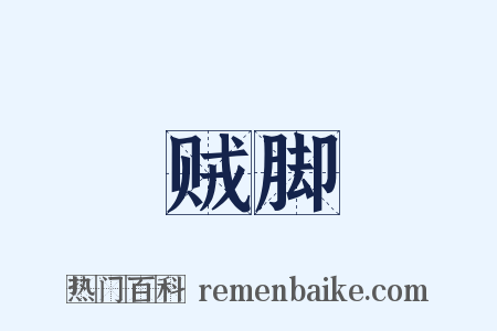 贼脚是什么意思的图片